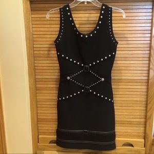 Andrea Isabelle Black Knit Dress Small